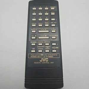 JVC GUR64EC1086 VCR TV Remote Control RX307TN RX307TNJM RX309TN